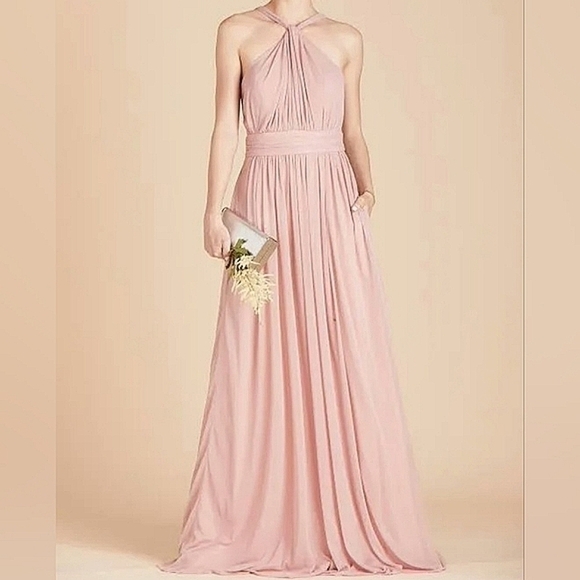 Nwt Birdie Grey Kiko Bridesmaid Maxi Dress in Dusty Rose - Picture 2 of 13